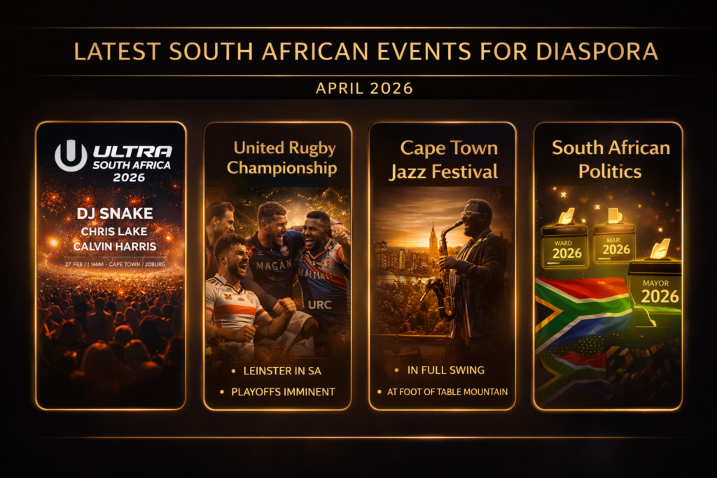 latest South African events for diaspora April 2026